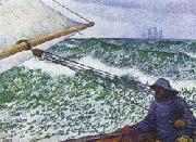 Theo Van Rysselberghe Man at the Helm oil painting reproduction